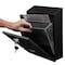Alpine Industries Outdoor Wall-Mounted Cigarette Butt Disposal Receptacle with Removable Ashtray Bin in Black ALP490-01-BLK-MK - alternate 2